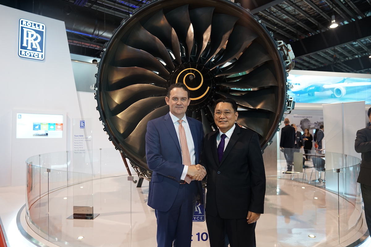 Rolls-Royce And Thai Airways International Sign Testbed Agreement