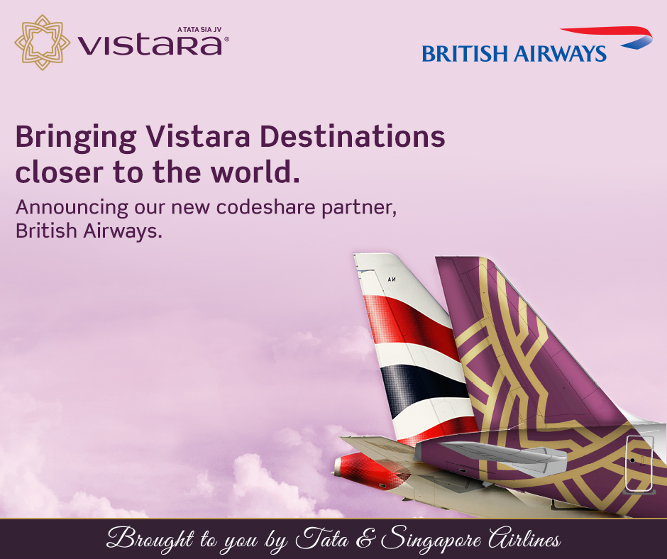 Vistara And British Airways Sign Codeshare Agreement