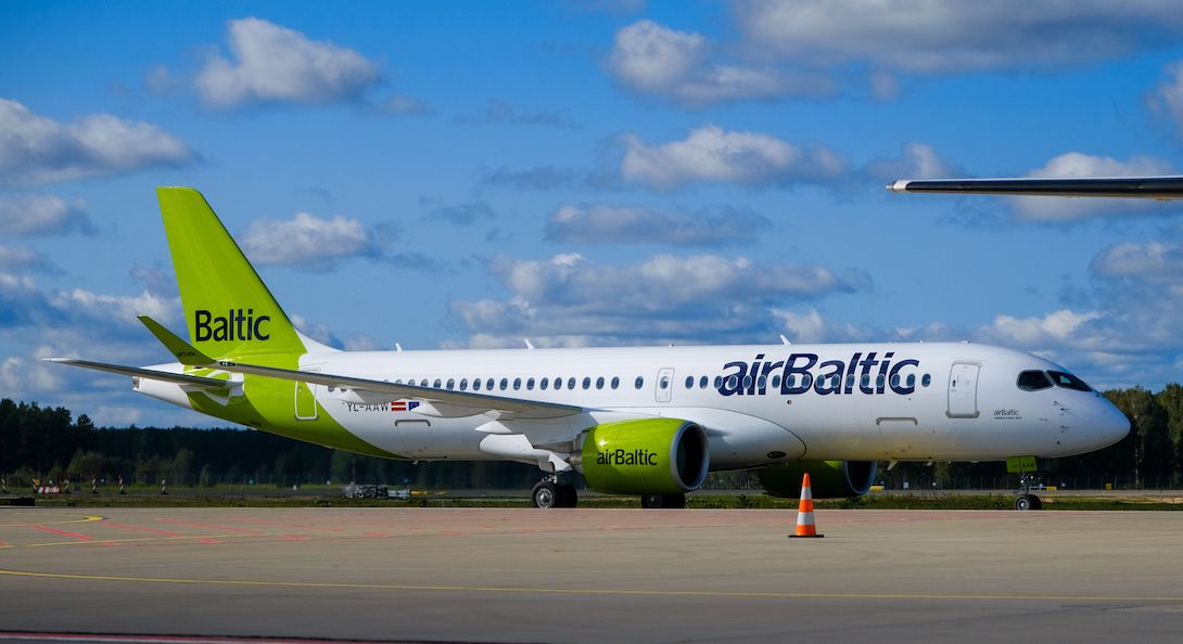 Chorus Aviation Delivers Third Airbus A220 300 Aircraft To Airbaltic 8691