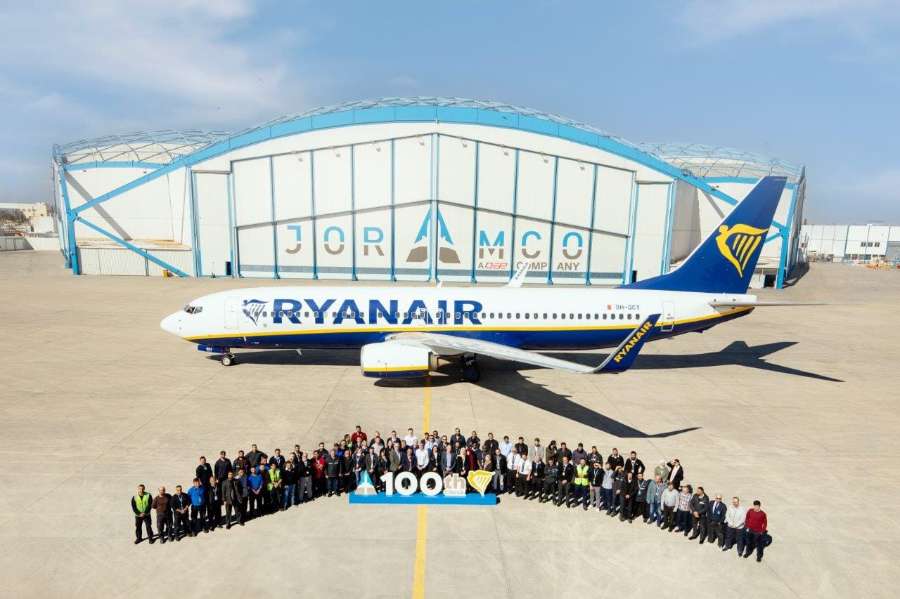 Ryanair Extends Maintenance Agreement With Joramco To 10 Maintenance Lines