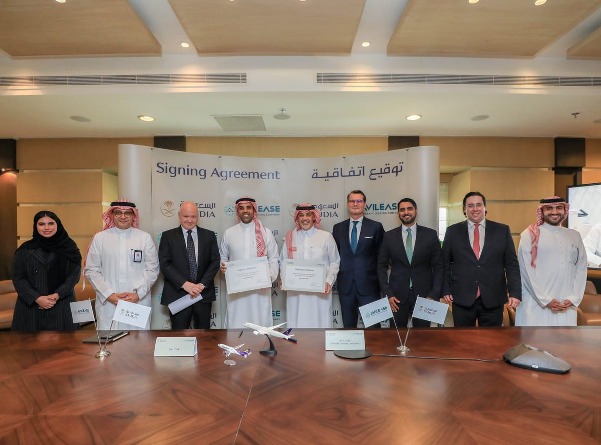 SAUDIA Group And Avilease Sign Leasing Agreement For 20 New Aircraft